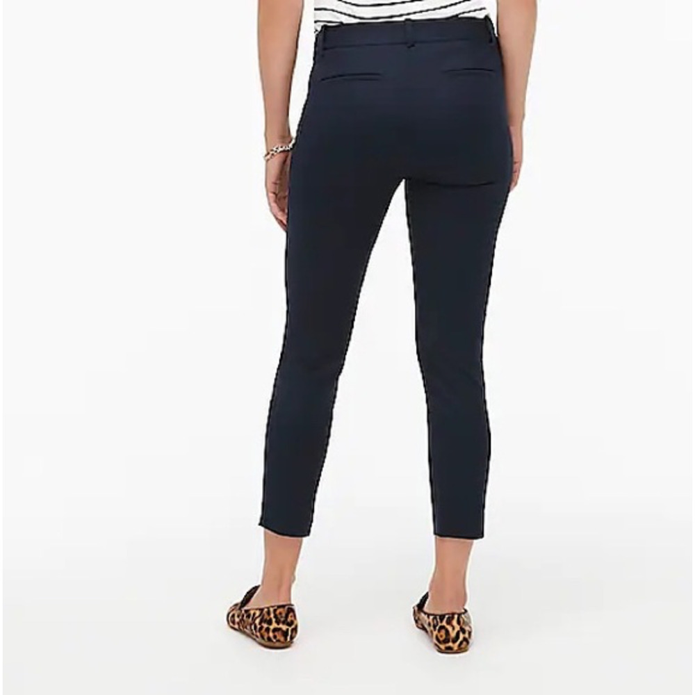 J. Crew Winnie Pant in Stretch Cotton Navy Blue H5159 Size 6 - Picture 2 of 9